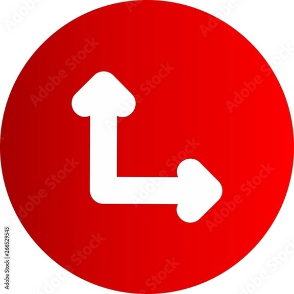 Fototapeta Down Direction Arrow Icon For Your Project