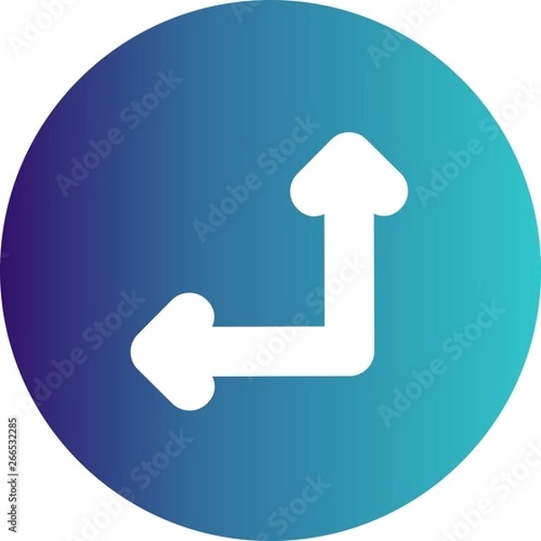 Obraz  Double Direction Arrow Icon For Your Project