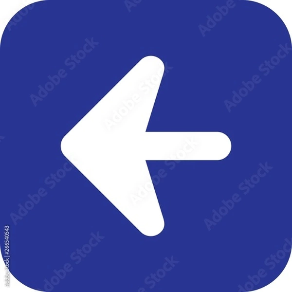 Obraz Left Direction Arrow Icon For Your Project