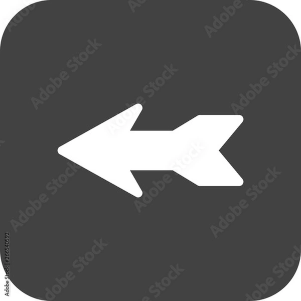 Fototapeta Left Direction Arrow Icon For Your Project