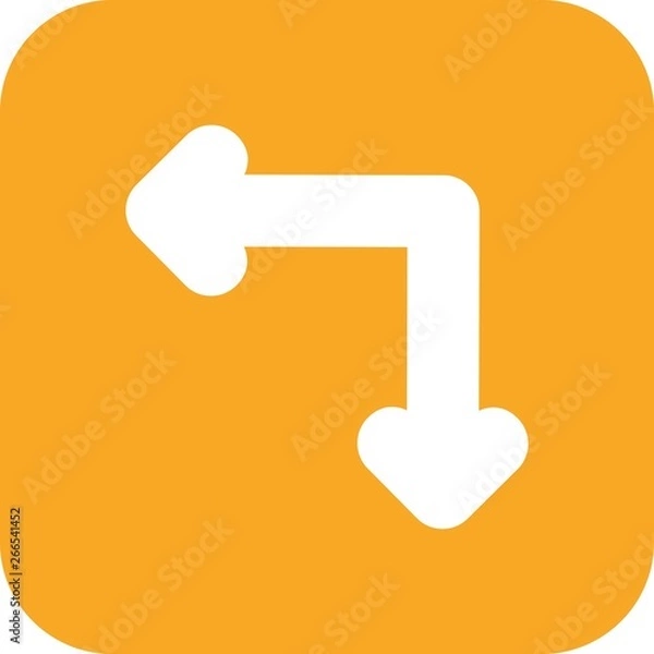 Fototapeta  Complex Direction Arrow Icon For Your Project