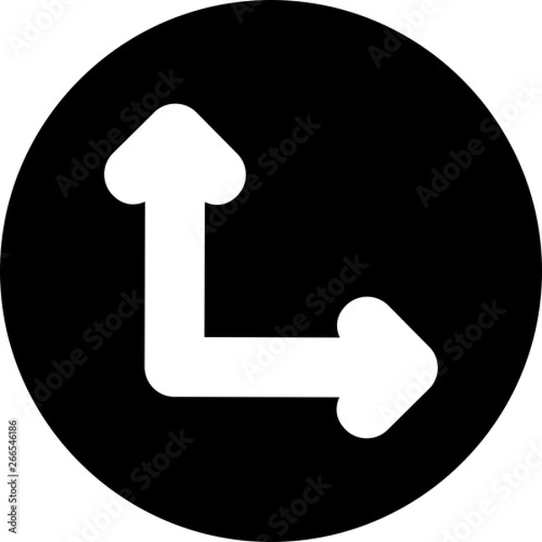 Obraz Down Direction Arrow Icon For Your Project