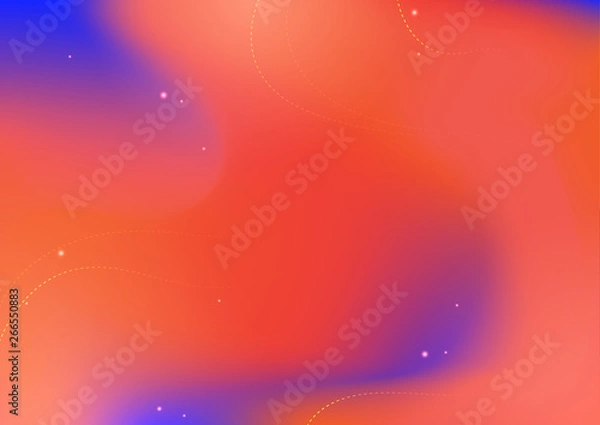 Obraz Abstract orange and purple gradient color background vector illustration.