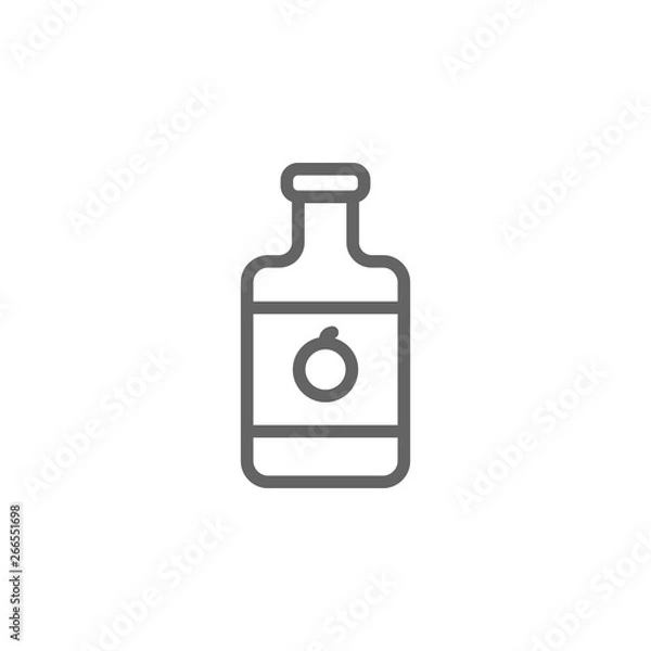 Fototapeta Sauce, Italy icon. Element of Italy icon. Thin line icon for website design and development, app development. Premium icon