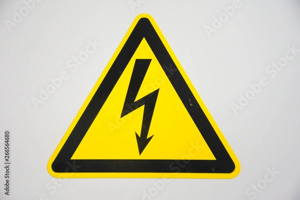 Obraz high voltage warning hazard sign