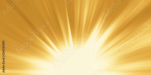 Fototapeta Abstract background. Magic light with gold burst. Gold light
