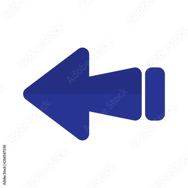Obraz Left Direction Arrow Icon For Your Project