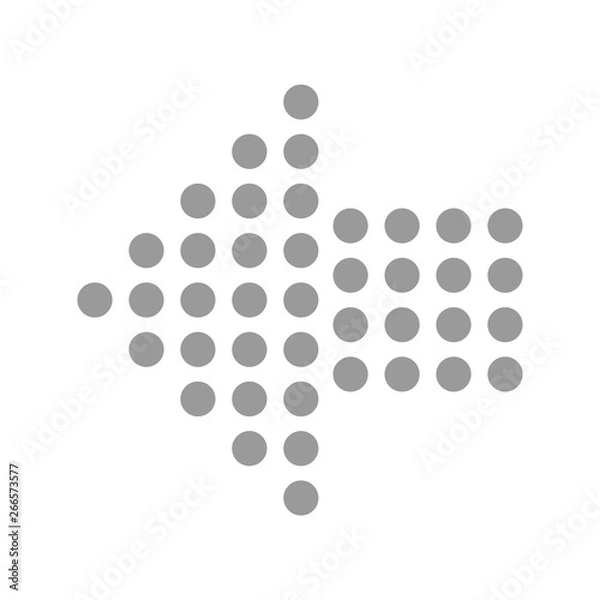 Fototapeta Left Direction Arrow Icon For Your Project