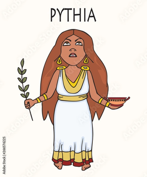 Obraz Ancient Greek Pythia portrait