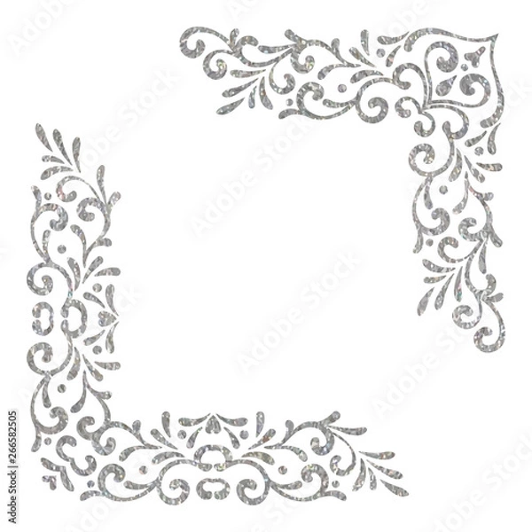 Fototapeta Elegant vintage vector corners