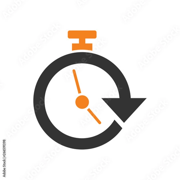 Obraz Delivery related icon on background for graphic and web design. Simple vector sign. Internet concept symbol for website button or mobile app.
