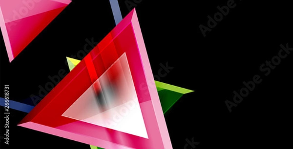 Fototapeta Triangle abstract background