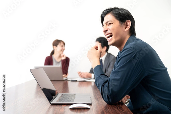 Fototapeta 笑顔の男性