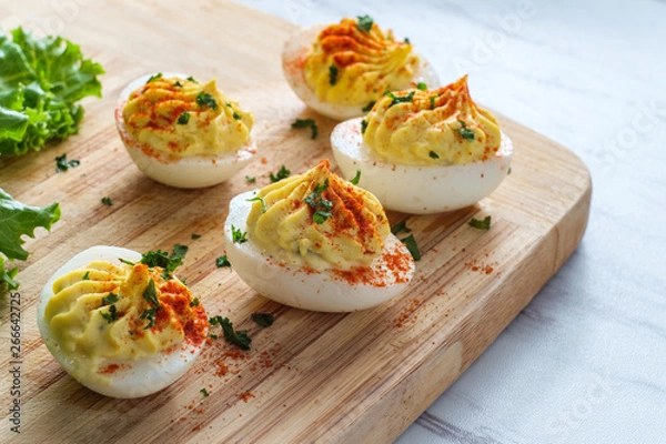 Fototapeta Deviled Eggs Paprika