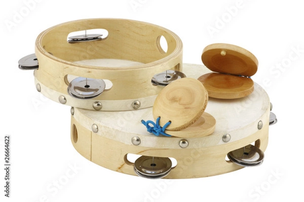 Fototapeta tambourines and castanets