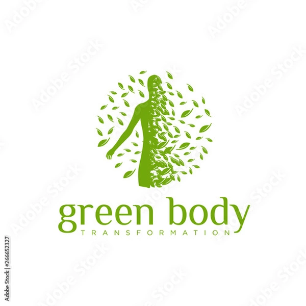 Fototapeta leaf body transformation