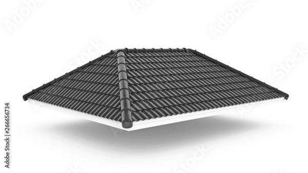 Obraz grey roof.3d rendering
