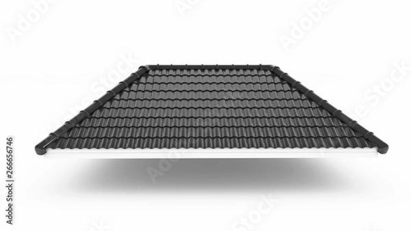 Obraz grey roof.3d rendering
