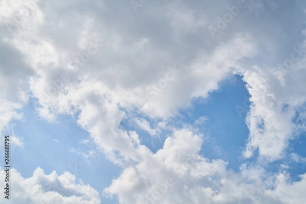 Obraz Beautiful sky with fluffy clouds