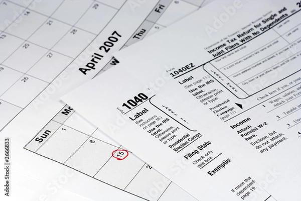 Fototapeta tax time