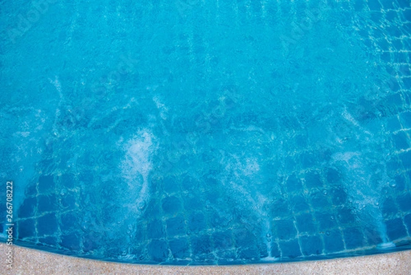 Fototapeta Water sprayed out in the swimming pool makes it more than a gentle movement.