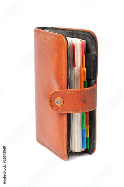 Obraz Organizer - weekly planner over white