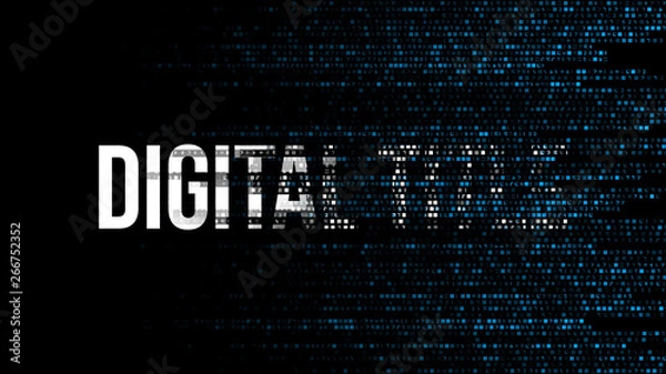 Obraz Digital Text Title