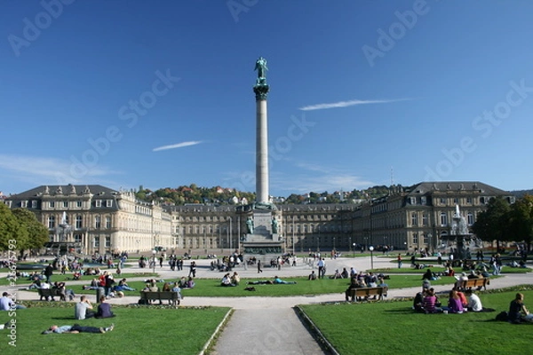 Fototapeta Schlossplatz in Stuttgart