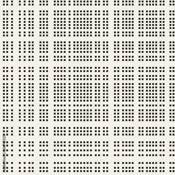 Obraz Black and white vector design seamless pattern