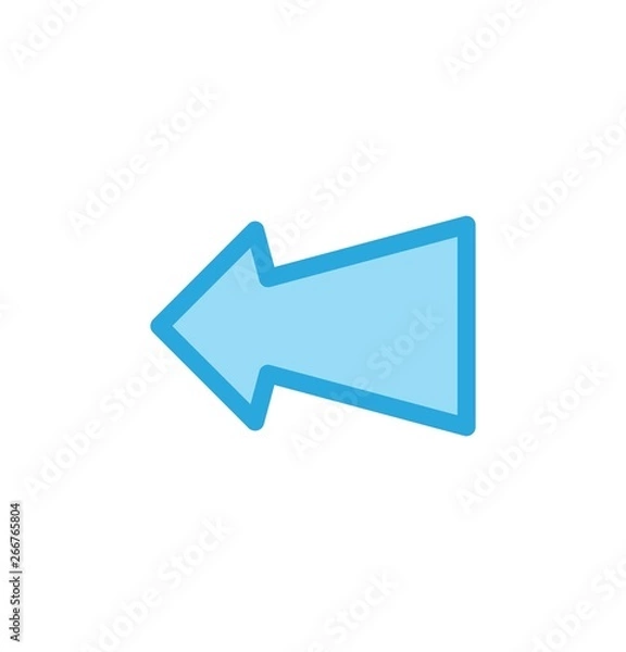 Obraz Left Direction Arrow Icon For Your Project