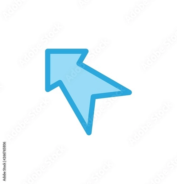 Obraz Left Direction Arrow Icon For Your Project