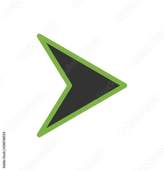 Fototapeta  Right Direction Arrow Icon For Your Project