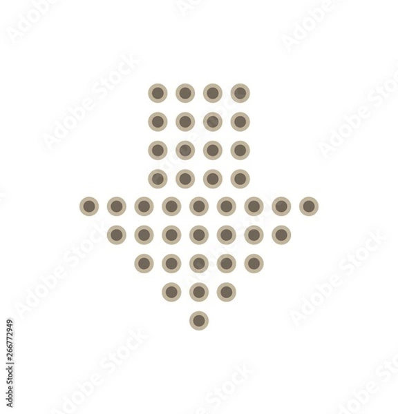 Fototapeta Down Direction Arrow Icon For Your Project