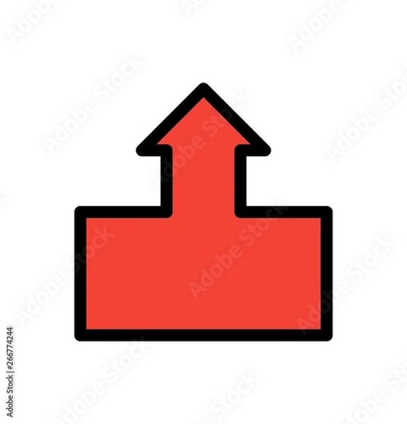 Fototapeta Up Direction Arrow Icon For Your Project