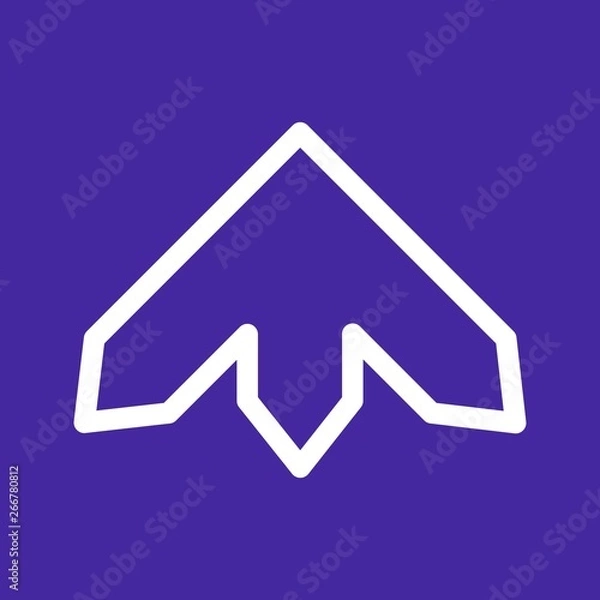 Fototapeta Up Direction Arrow Icon For Your Project