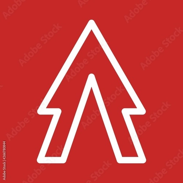Fototapeta Up Direction Arrow Icon For Your Project