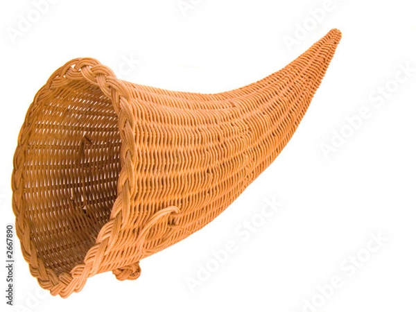 Obraz wicker cornucopia basket