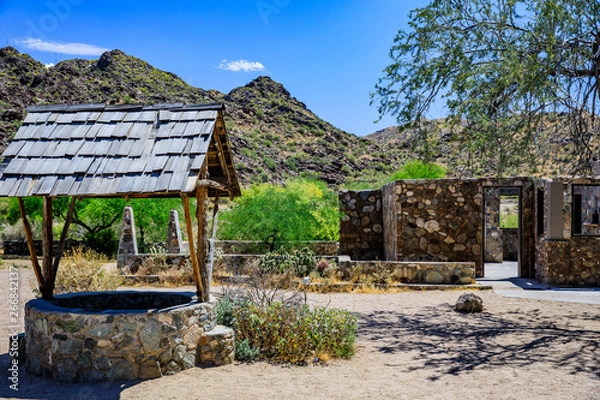 Obraz trading post in the desert