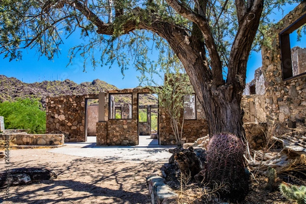 Obraz old trading post ruins