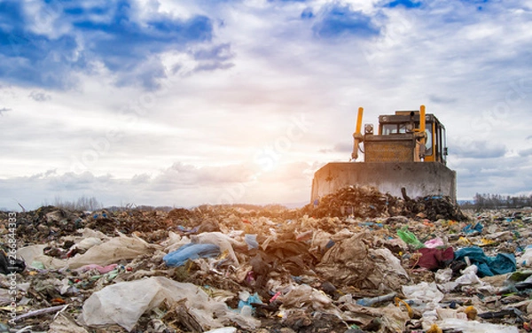 Obraz bulldozer working