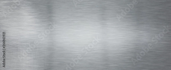 Obraz Brushed steel plate background texture horizontal