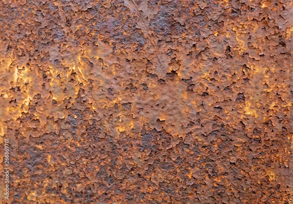 Fototapeta Old Weathered Corrugated Rusty Metal Texture
