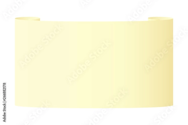 Fototapeta Paper scroll on white background.