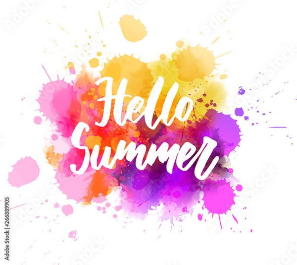 Fototapeta Hello summer abstract background
