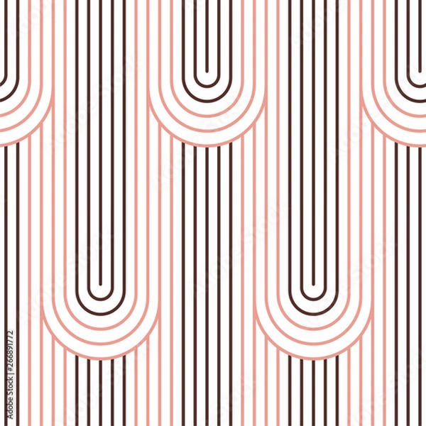 Obraz Abstract stripes. Vector illustration of seamless pattern.