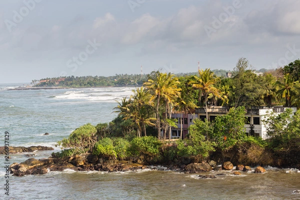 Obraz A view on Galle shoreline, Sri Lanka.