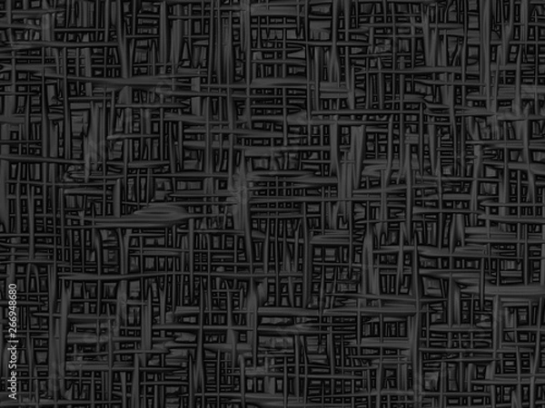 Fototapeta 3D rendering. 3D illustration. Background from rough direct smears of gray