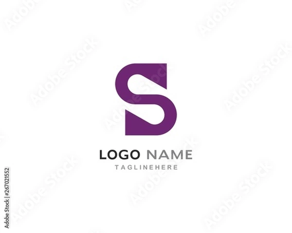 Fototapeta Business corporate S letter logo design
