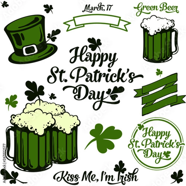 Obraz St. Patricks Day Vector elements 