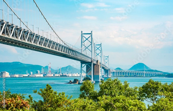 Fototapeta 香川県・与島から瀬戸大橋の景観